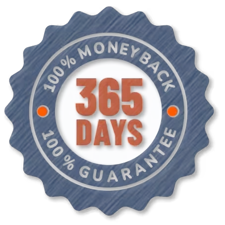 Cogniclear 365-Day Money Back Guarantee Seal